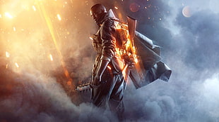 man illustration, Battlefield 1, dice, EA DICE, PC gaming HD wallpaper