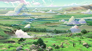 game application digital wallpaper, Children Who Chase Lost Voices, Makoto Shinkai , anime