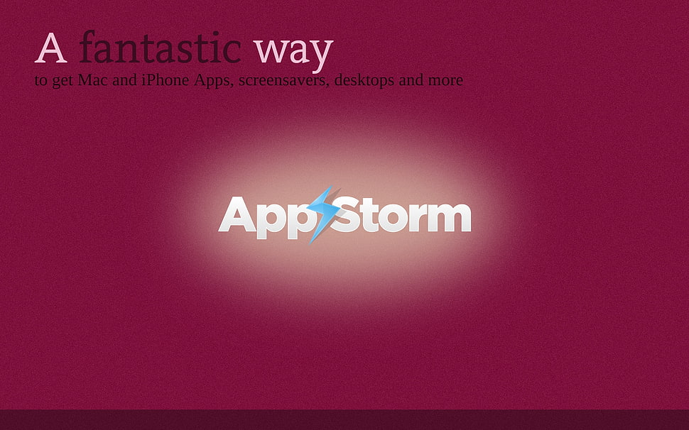 App Storm logo on red background HD wallpaper