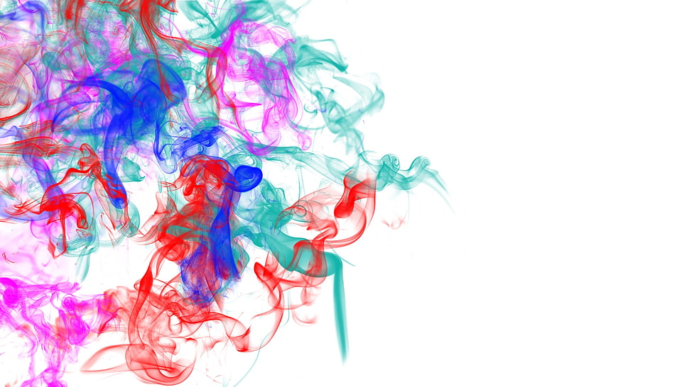 assorted color smoke HD wallpaper