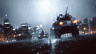 black battle tank, Battlefield 4, Electronic Arts, dice, video games HD wallpaper