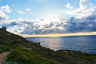 body of water, Malta, natural light, sun rays HD wallpaper