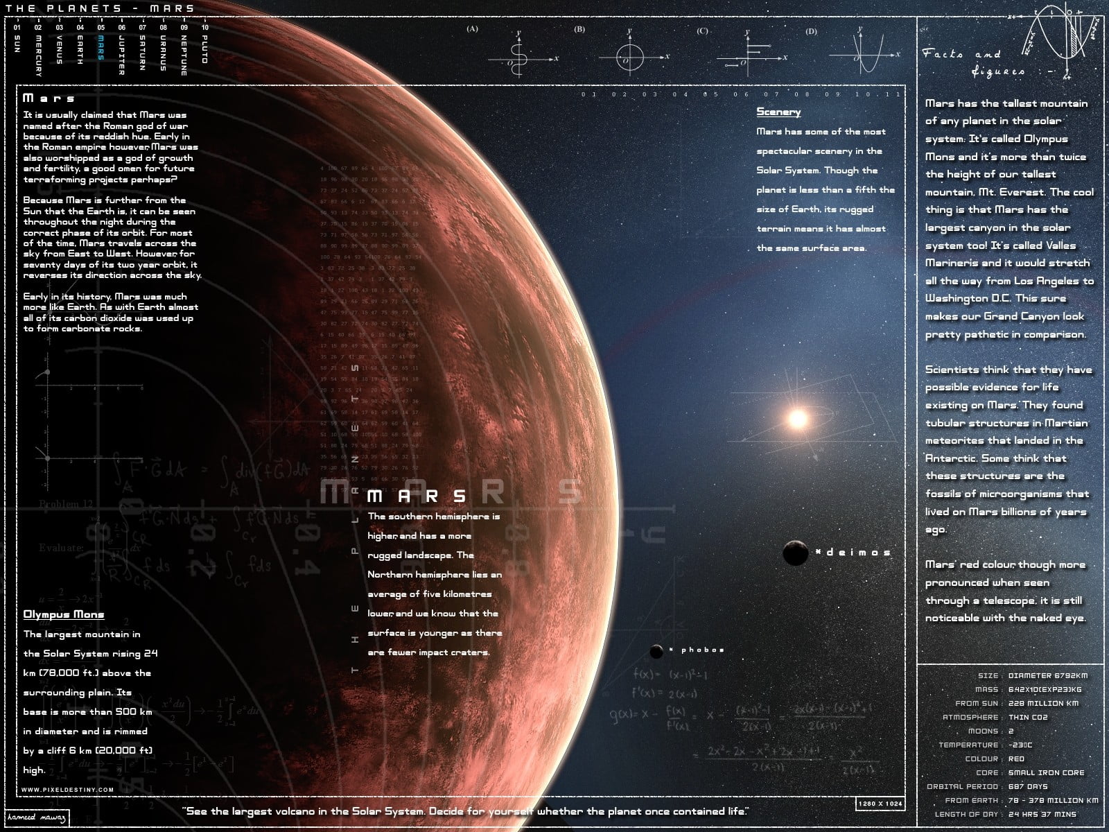 Mars planet chart, infographics, planet, Mars
