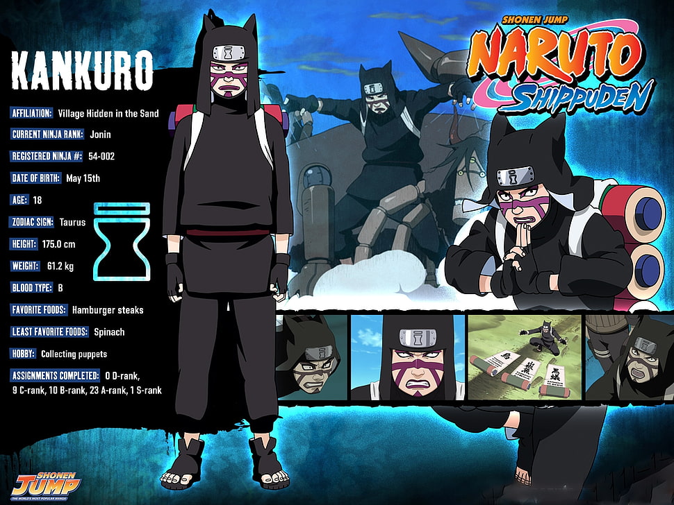 Kankuro from Naruto Shippuden HD wallpaper