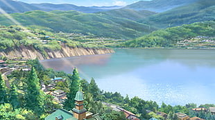 body of water, Makoto Shinkai , Kimi no Na Wa HD wallpaper