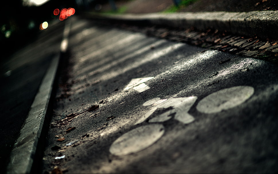 bicycle way road HD wallpaper