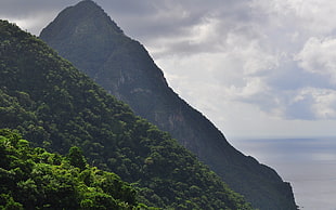 photograph of mountains HD wallpaper