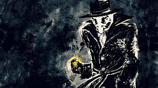 grim reaper artwork, Watchmen, Rorschach HD wallpaper