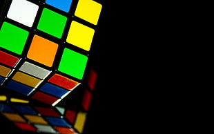 3x3 Rubik's cube, Rubik's Cube, puzzles, colorful, simple background HD wallpaper