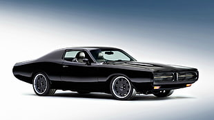 black coupe, car, Dodge Super Bee