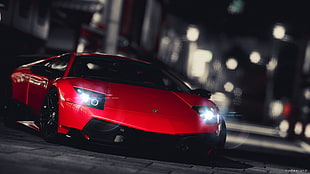 red Lamborghini Murcielago