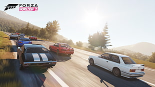 Forza Horizon 2 game scene screenshot, Forza Horizon 2, Forza Motorsport, video games HD wallpaper