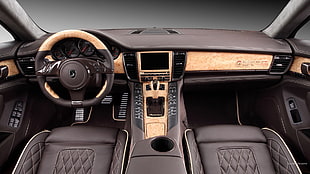 car interior, Porsche Panamera, car, car interior HD wallpaper