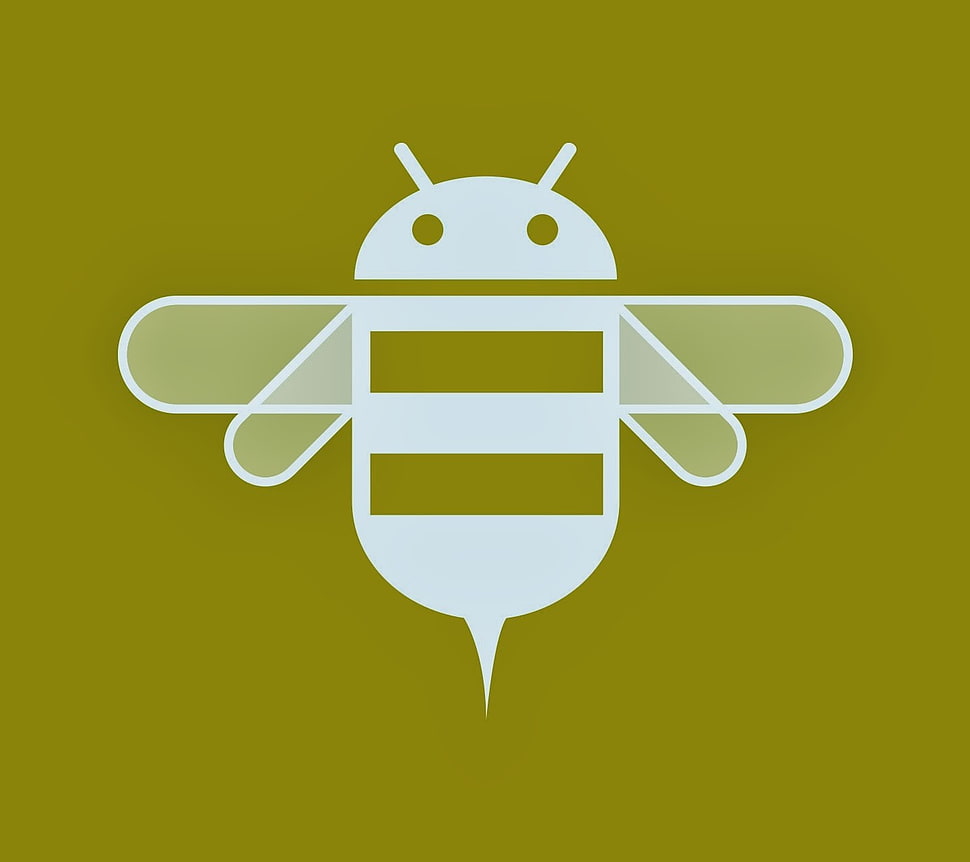 bee illustrtion, Android (operating system), honeycombs, yellow HD wallpaper