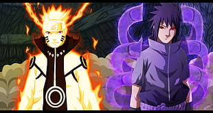 Uzamaki Naruto and Uchiha Sasuke wallpaper