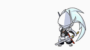 knight illustration, anime, Blazblue HD wallpaper