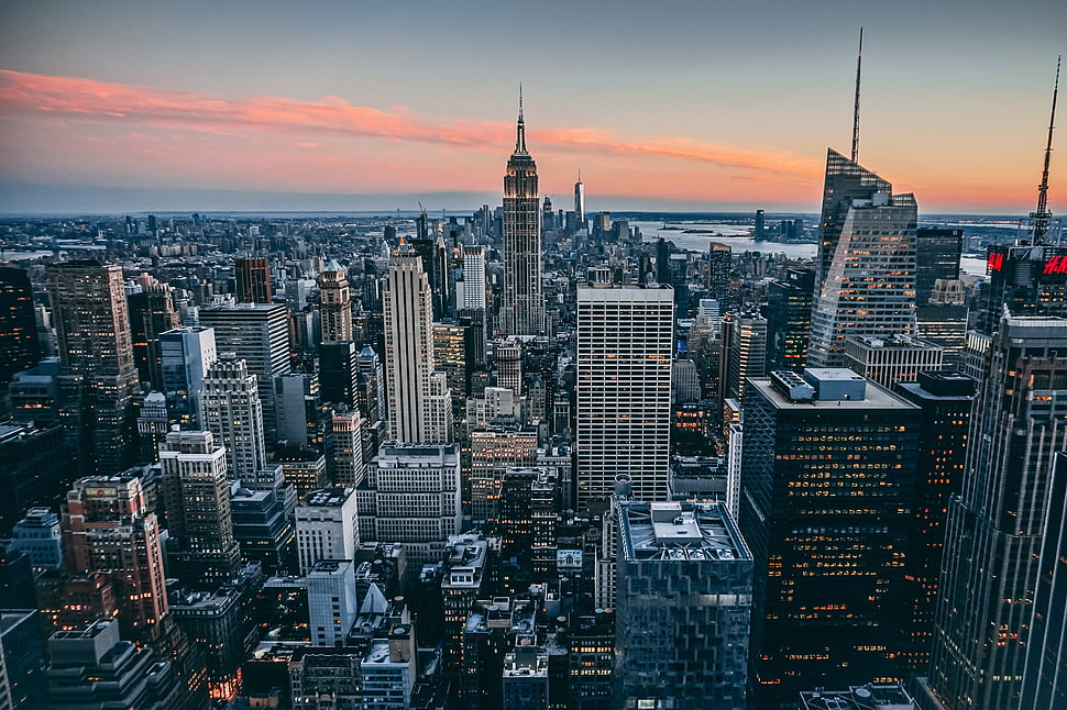 City skyscrapers, Manhattan, New york, Usa HD wallpaper | Wallpaper Flare