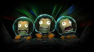 three space aliens wallpaper