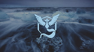 Pokemon Mystic wallpaper, digital art, sea, waves, ice