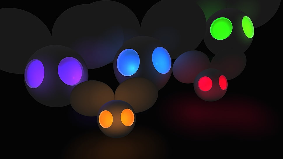 white LED lights HD wallpaper
