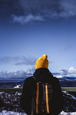 yellow bobble hat and jacket HD wallpaper