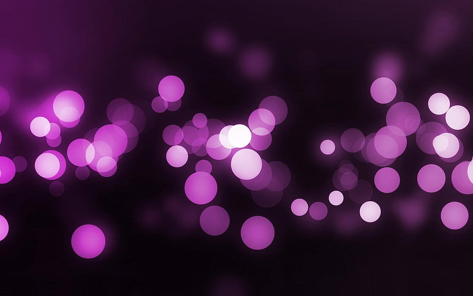 purple and black bokeh photography HD wallpaper