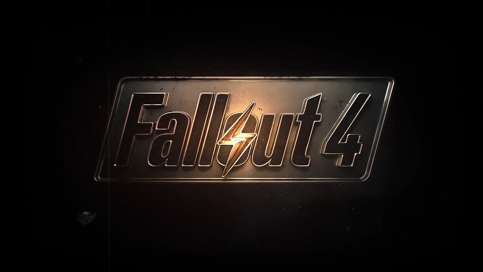 Fallout 4 logo, Fallout 4, Bethesda Softworks, video games, Fallout HD wallpaper
