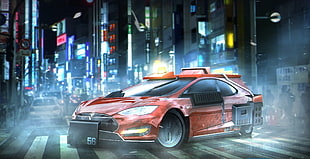 Deckard’s Sedan, Tesla Model S, Blade Runner, 4K HD wallpaper