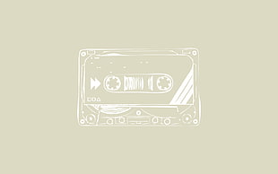 cassette tape illustration HD wallpaper