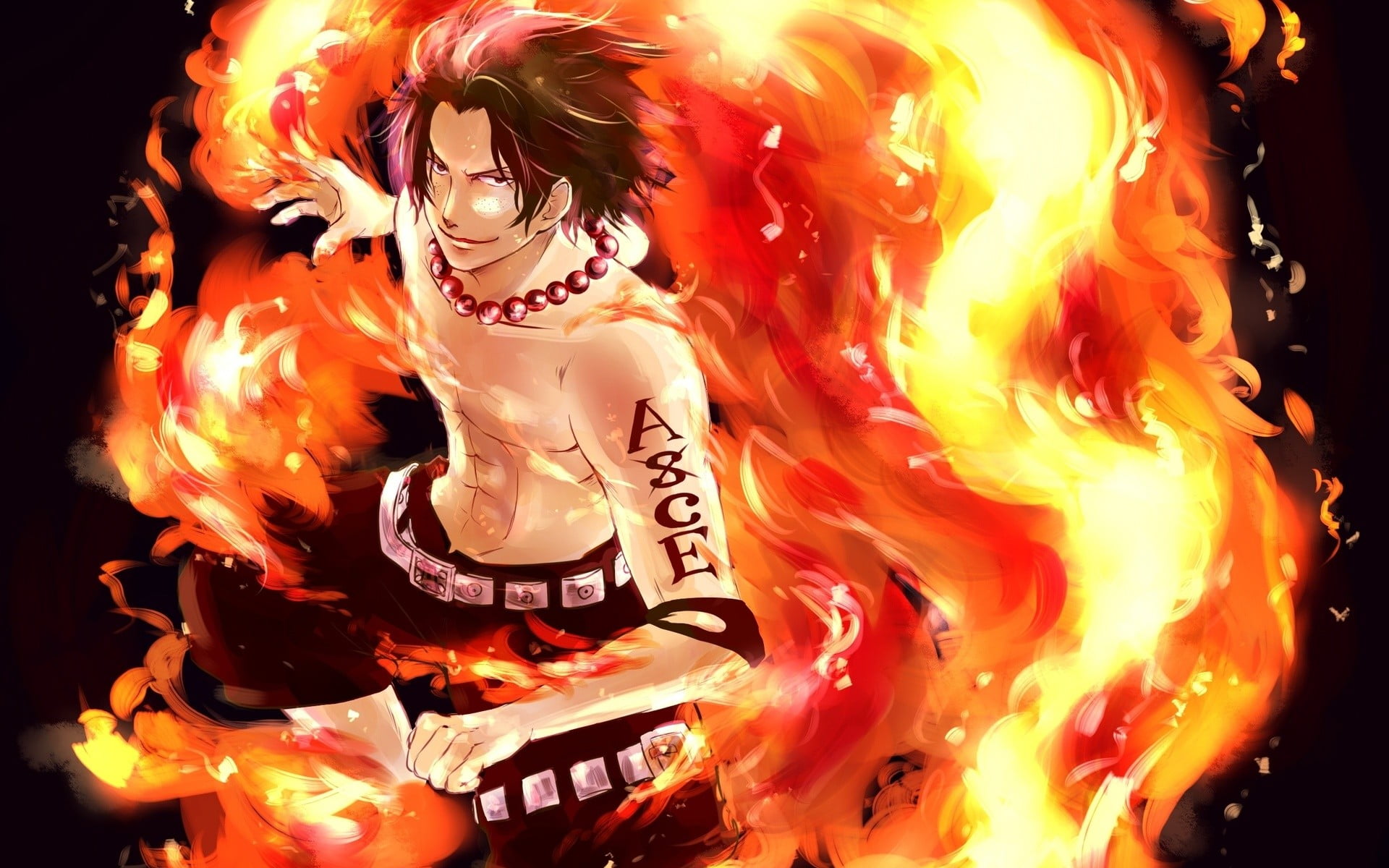 HD wallpaper anime character wallpaper One Piece Portgas D Ace anime  boys  Wallpaper Flare