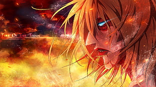 female Attack Of The Titan digital wallpaper, Shingeki no Kyojin, Leonheart Annie