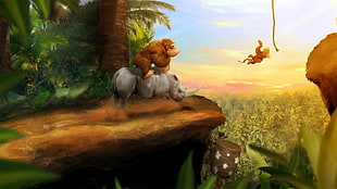 Donkey Kong game application screengrab, digital art, Donkey Kong, video games, monkey HD wallpaper