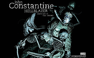 John Constantine wallpaper, Constantine, Hellblazer, comic art