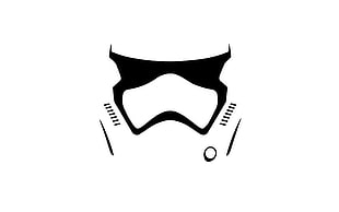 Star Wars Stormtrooper graphic wallpaper, Star Wars: The Force Awakens, Star Wars, stormtrooper, minimalism HD wallpaper