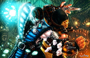 Mortal Kombat digital wallpaper