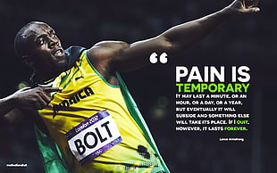 Pain is temporary quote