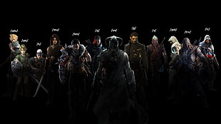assorted character digital wallpaper, video games