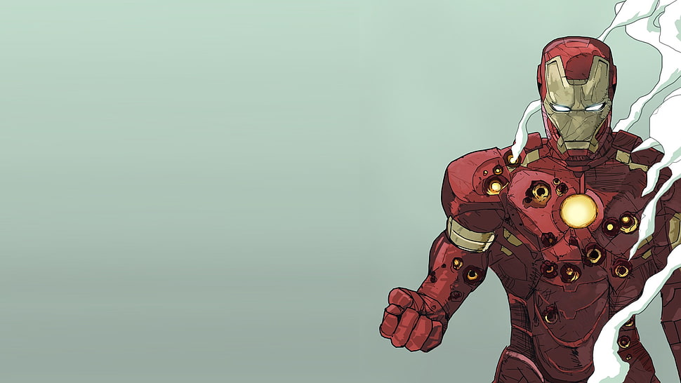 Marvel Iron Man illustration HD wallpaper