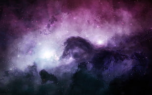 space, galaxy, Horsehead Nebula, space art