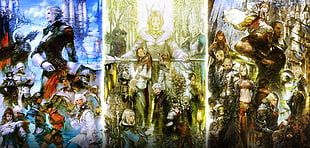 Final Fantasy, collage, fantasy art, video games HD wallpaper