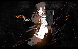 Psycho Pass digital wallpaper, Psycho-Pass, Shinya Kogami, anime, anime boys