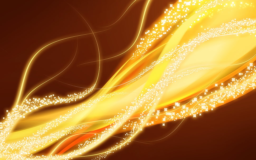 yellow poster HD wallpaper