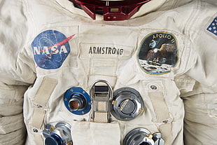 white Neil Armstrong astronaut suit