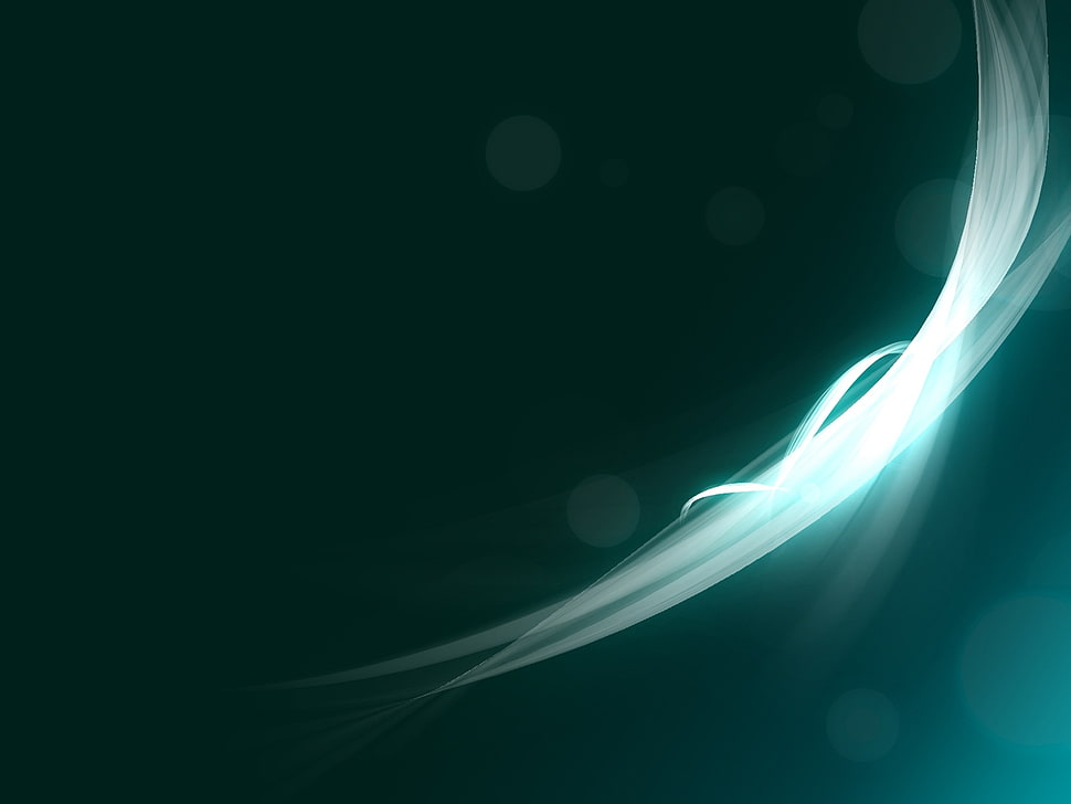 teal soundwaves illustration HD wallpaper