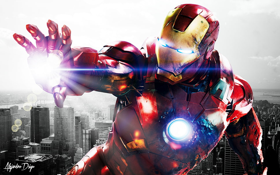 Iron-Man wallpaper, Iron Man, Marvel Comics, The Avengers HD wallpaper