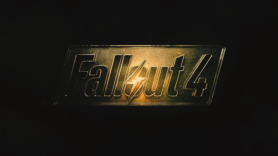 Fallout 4 game photo against black background HD wallpaper