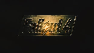 Fallout 4 game photo against black background