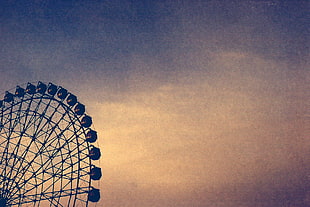 Ferris wheel, ferris wheel, vintage, sky HD wallpaper