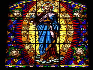 Stained Glass church window HD wallpaper