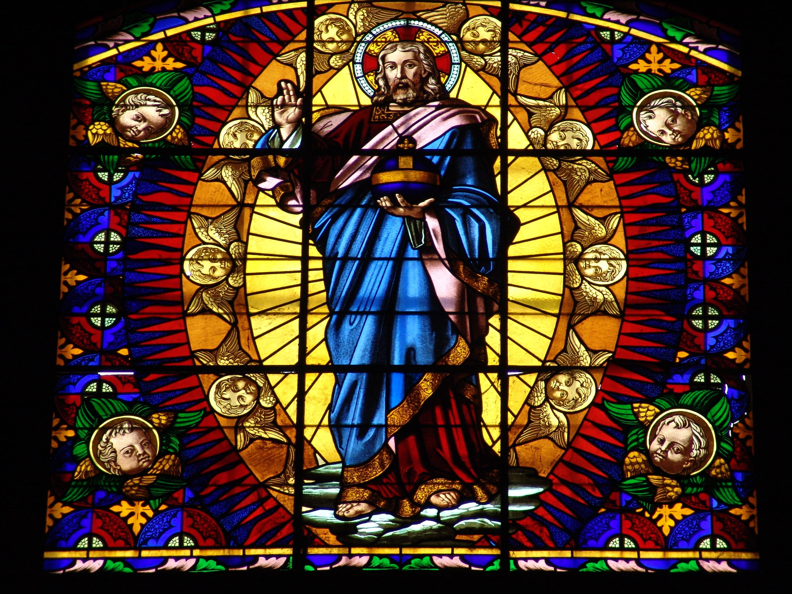 church stained glass background